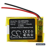 Garmin Forerunner 245 Replacement Battery, 3.8V, 170mAh, Li-Polymer 3