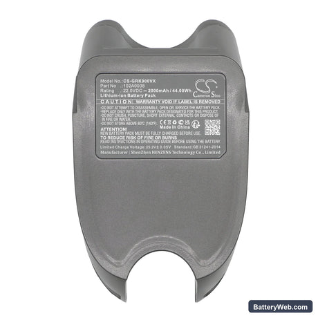 Gtech Multi K9 Replacement Battery, 22V, 2000mAh, Li-ion 5
