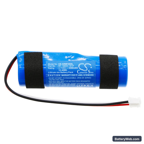Groove onn Rugged Speaker Replacement Battery, 3.7V, 3350mAh, Li-ion 3