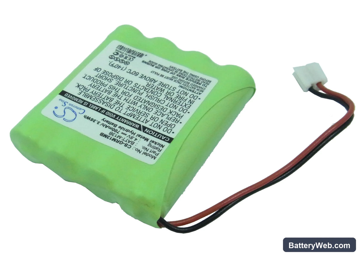 GRACO M Replacement Battery, 4.8V, 700mAh, Ni-MH 2