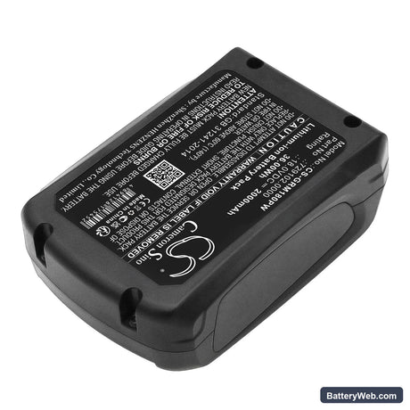 Gloria MultiJet 18V pressure washer Replacement Battery, 18V, 2000mAh, Li-ion 4