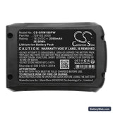 Gloria MultiJet 18V pressure washer Replacement Battery, 18V, 2000mAh, Li-ion 5