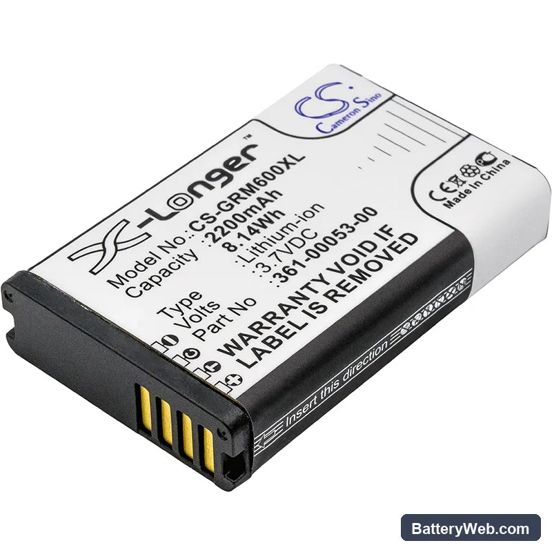 Garmin Montana 600 Replacement Battery, 3.7V, 2200mAh, Li-ion 1