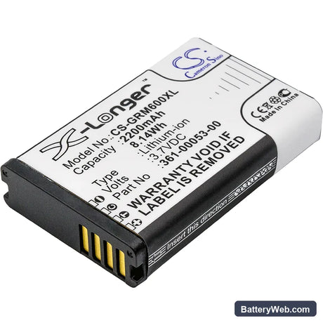 Garmin Montana 600 Replacement Battery, 3.7V, 2200mAh, Li-ion 1