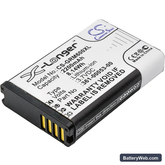 Garmin Montana 600 Replacement Battery, 3.7V, 2200mAh, Li-ion 1