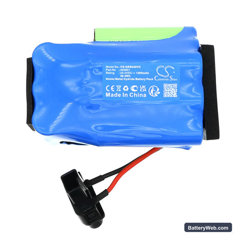 Gorenje 467587 Replacement Battery, 24V, 1500mAh, Ni-MH 3
