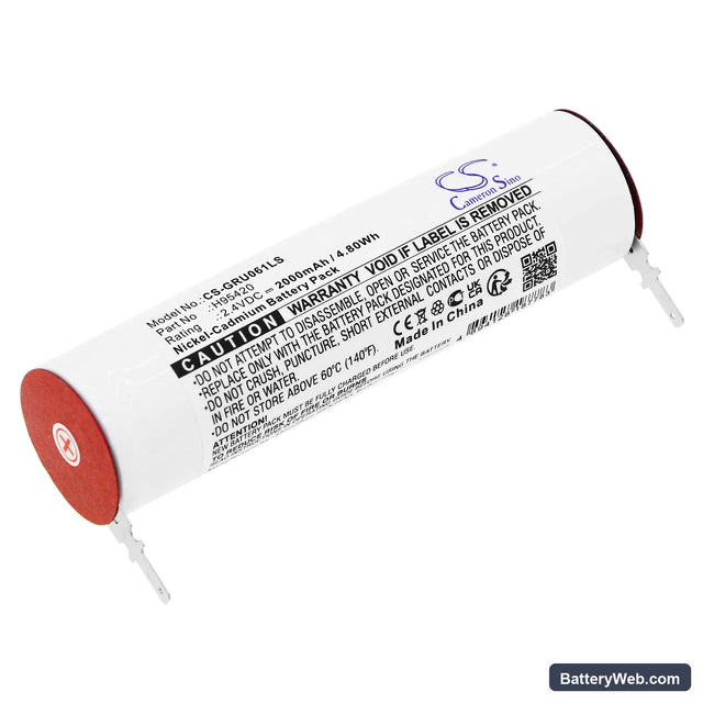 Legrand 061892 Replacement Battery, 2.4V, 2000mAh, Ni-CD 1