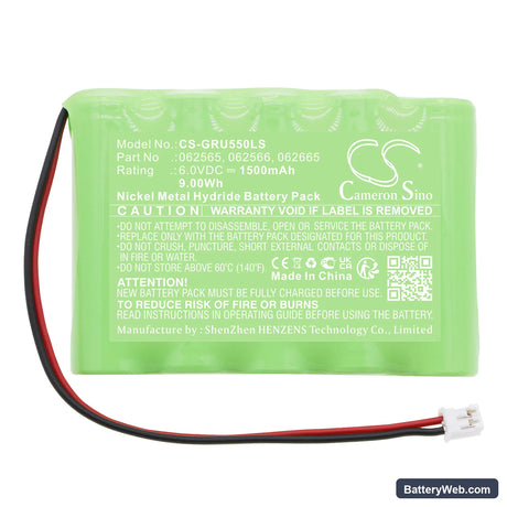 Legrand BAES Addressable Replacement Battery, 6V, 1500mAh, Ni-MH 3