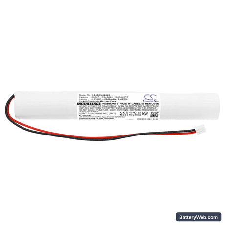 Legrand URA ONE 6 616 40 Replacement Battery, 4.8V, 2000mAh, Ni-CD 3