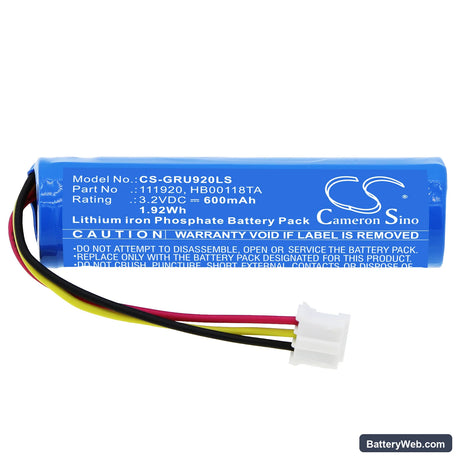 BAES BAES+DBR Uralife V Replacement Battery, 3.2V, 600mAh, LiFePO4 3