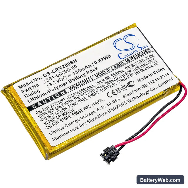 Garmin Vivoactive HR Replacement Battery, 3.7V, 180mAh, Li-Polymer 1
