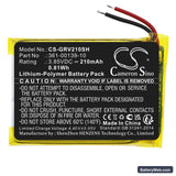Garmin FENIX 7S Replacement Battery, 3.85V, 210mAh, Li-Polymer 3