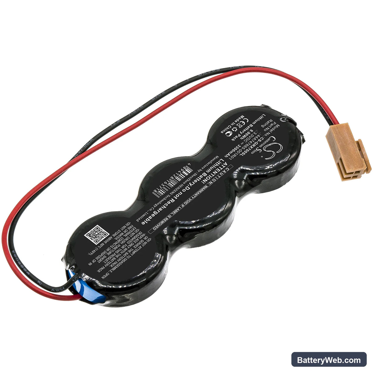 Emerson CPU310 Replacement Battery, 3V, 3300mAh, Lithium 2