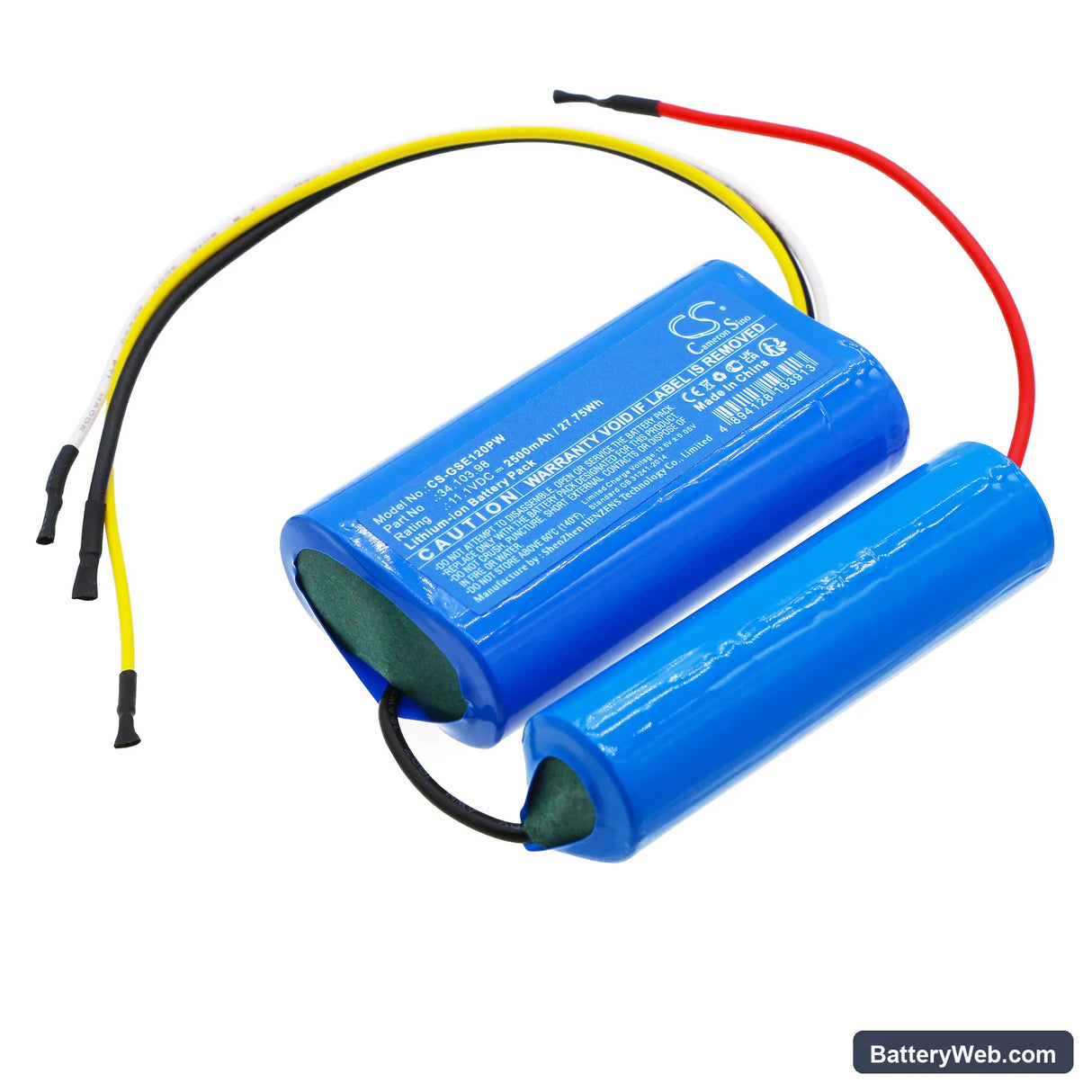 Gardol GGS-E 12Li Replacement Battery, 11.1V, 2500mAh, Li-ion 1