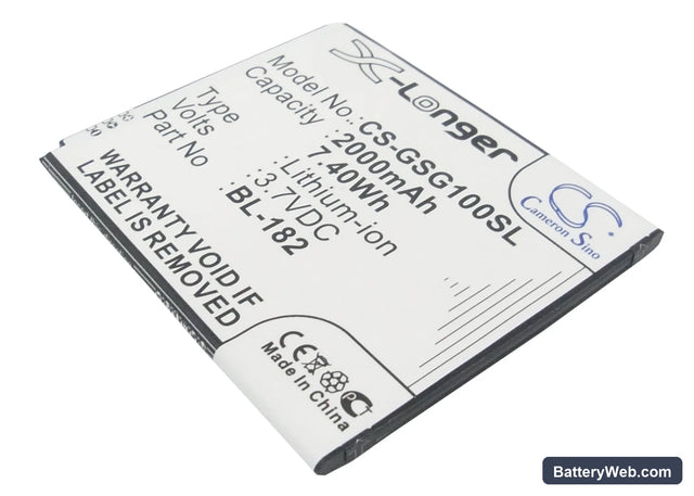 GSmart S1 Replacement Battery, 3.7V, 2000mAh, Li-ion 1
