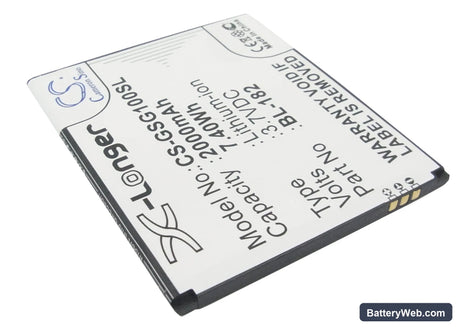 GSmart S1 Replacement Battery, 3.7V, 2000mAh, Li-ion 2