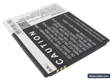GSmart S1 Replacement Battery, 3.7V, 2000mAh, Li-ion 3