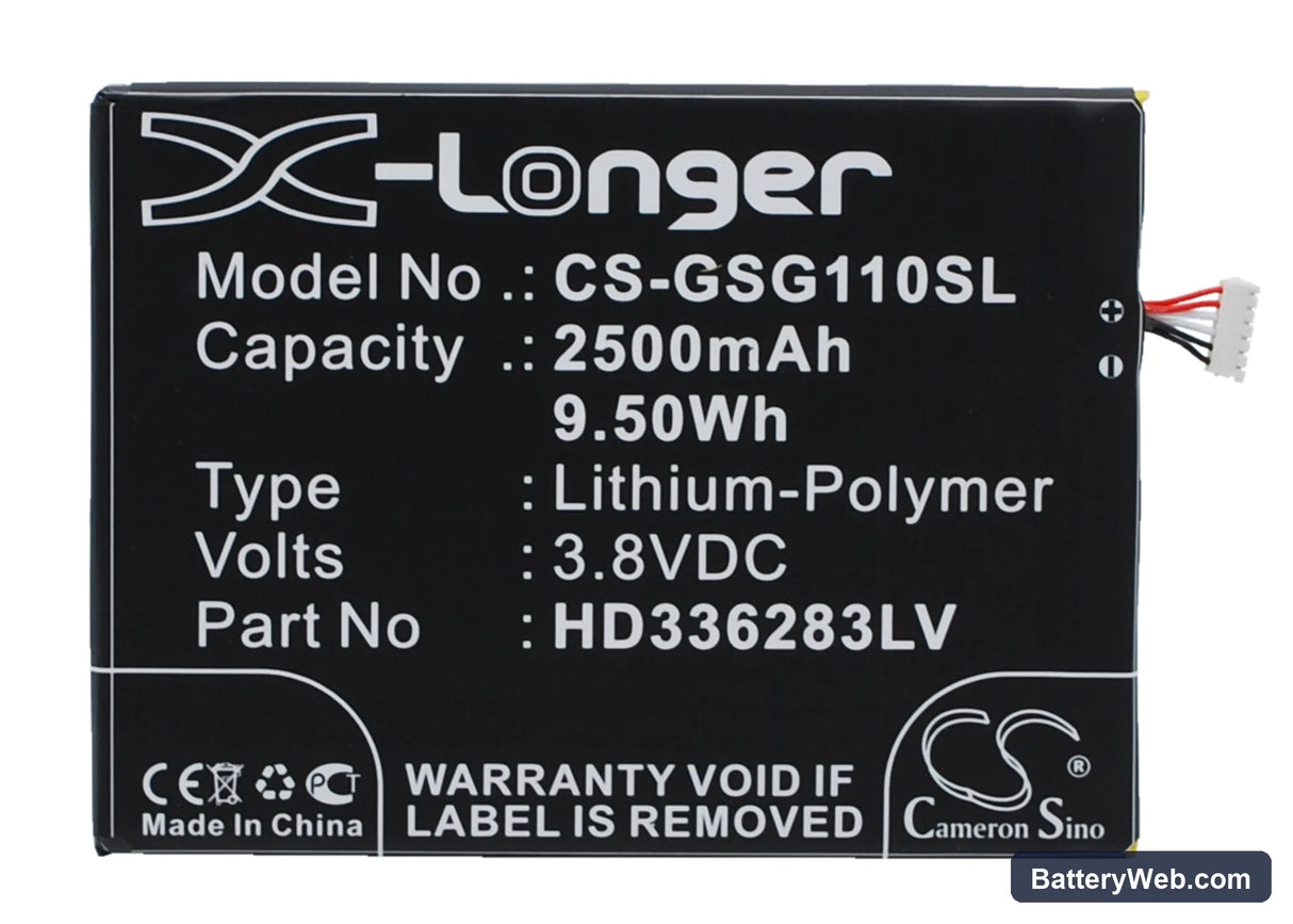 Green Orange N1 Replacement Battery, 3.8V, 2500mAh, Li-Polymer 1