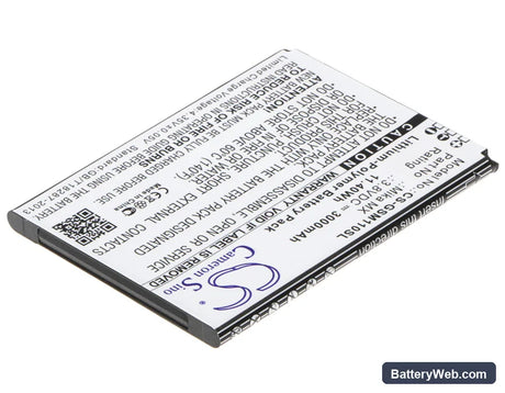 GSmart Mika MX Replacement Battery, 3.8V, 3000mAh, Li-Polymer 2