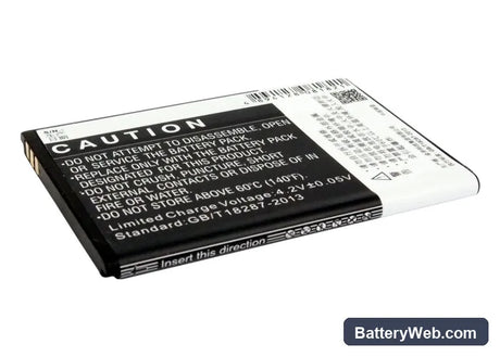 GSmart Roma R2 Replacement Battery, 3.7V, 1400mAh, Li-ion 3