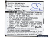 GSmart T4 Replacement Battery, 3.7V, 1250mAh, Li-ion 5