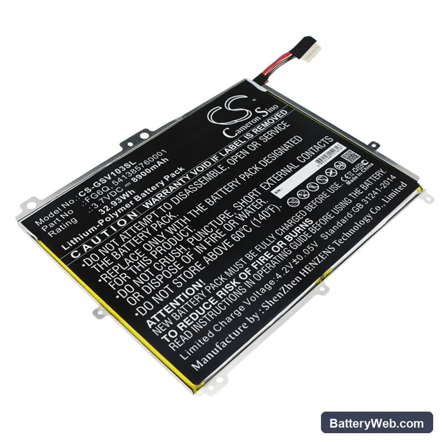 Gigaset QV1030 Replacement Battery, 3.7V, 8900mAh, Li-Polymer 1