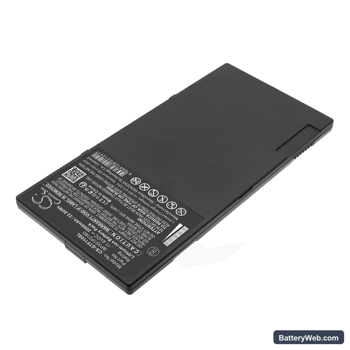 Getac F110 G2 Replacement Battery, 11.4V, 2000mAh, Li-ion 2