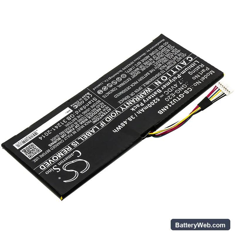 Getac U2142-i5-3337U Replacement Battery, 7.4V, 5200mAh, Li-Polymer 2
