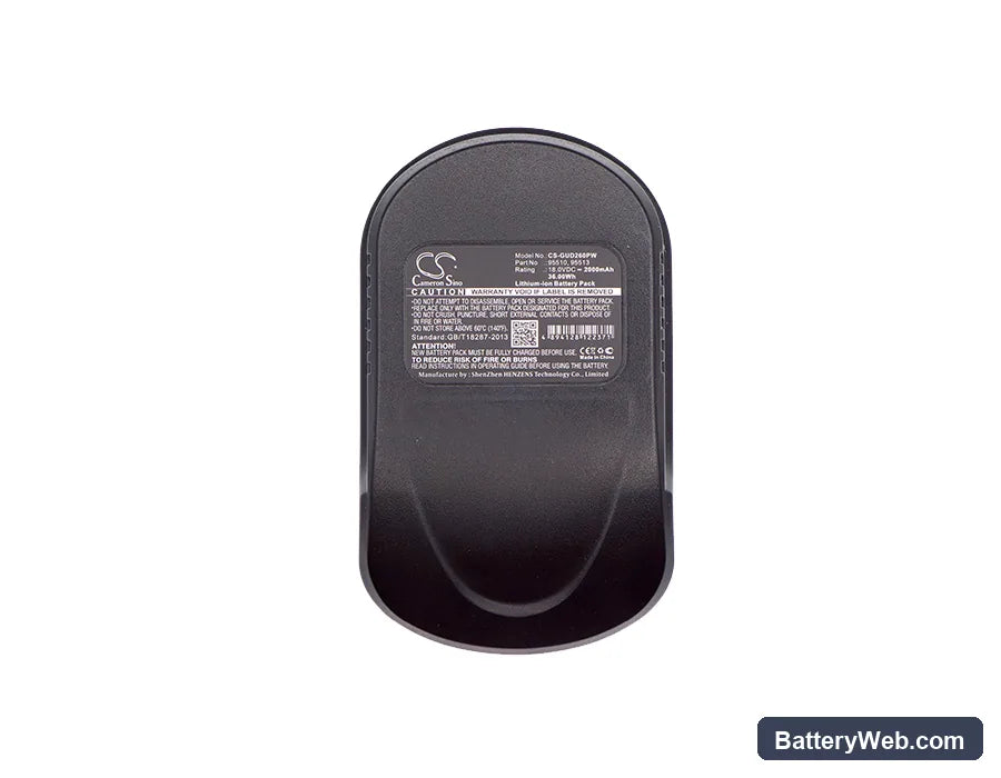 Gude GHS 520 18 Li-ion Replacement Battery, 18V, 2000mAh, Li-ion 3