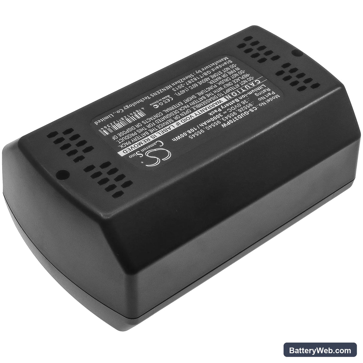 Gude Rasenmaher 370/36 Replacement Battery, 36V, 3000mAh, Li-ion 4