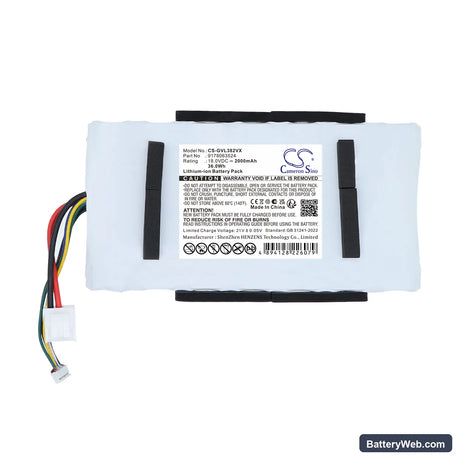 Grundig VCP-3829L Replacement Battery, 18V, 2000mAh, Li-ion 3