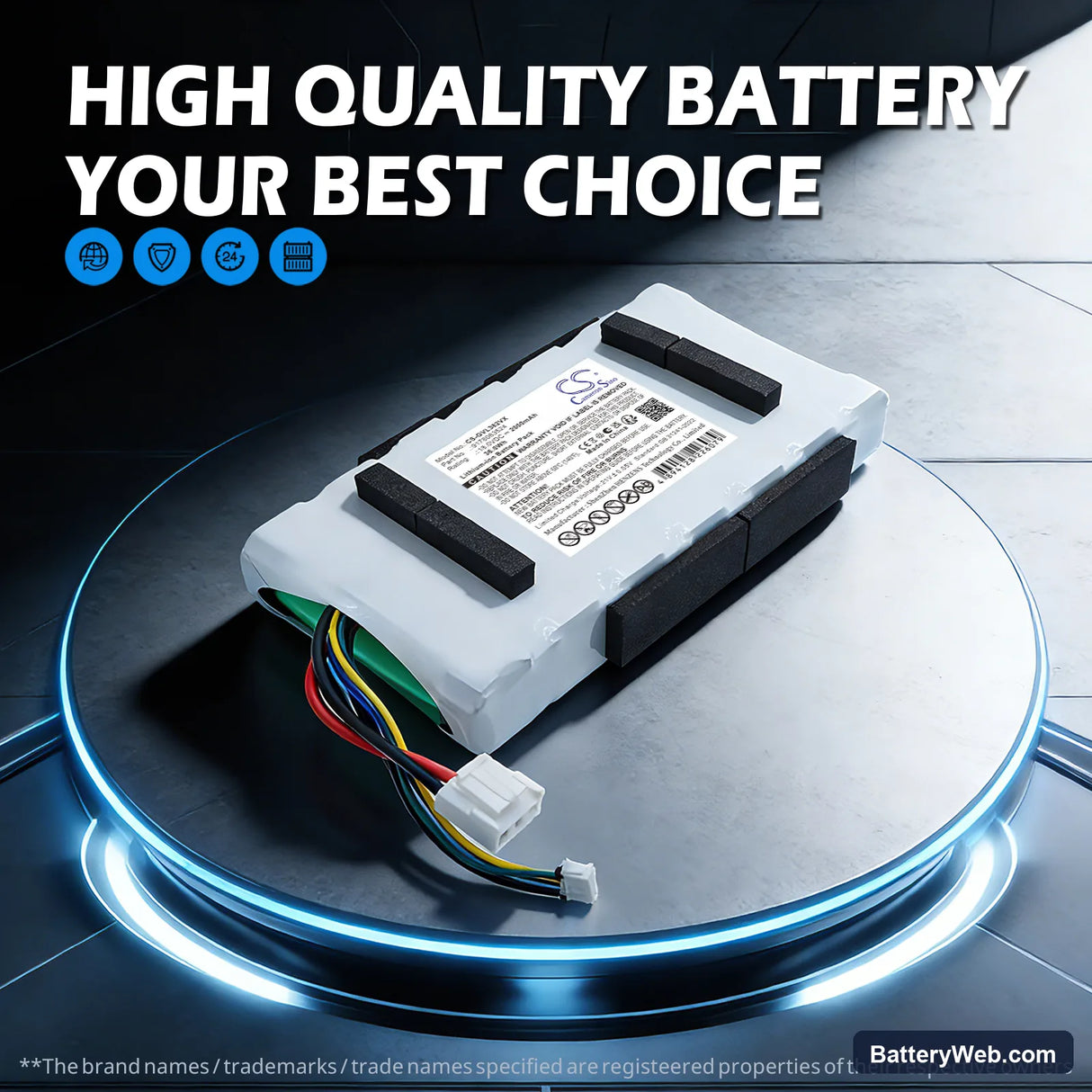 Grundig VCP-3829L Replacement Battery, 18V, 2000mAh, Li-ion 7