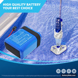 GRE Electric Vac Plus VCB50 Replacement Battery, 11.1V, 5200mAh, Li-ion 6