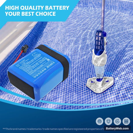 GRE Electric Vac Plus VCB50 Replacement Battery, 11.1V, 5200mAh, Li-ion 6