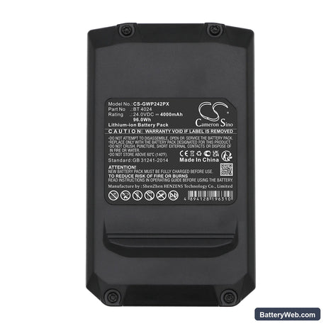 Alpina BLA 24 Li Replacement Battery, 24V, 4000mAh, Li-ion 5