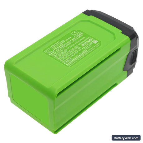 GreenWorks 40V 12" Chainsaw Replacement Battery, 40V, 5000mAh, Li-ion 3