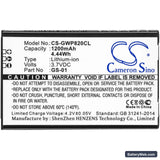 Grandstream WP820 Replacement Battery, 3.7V, 1200mAh, Li-ion 3