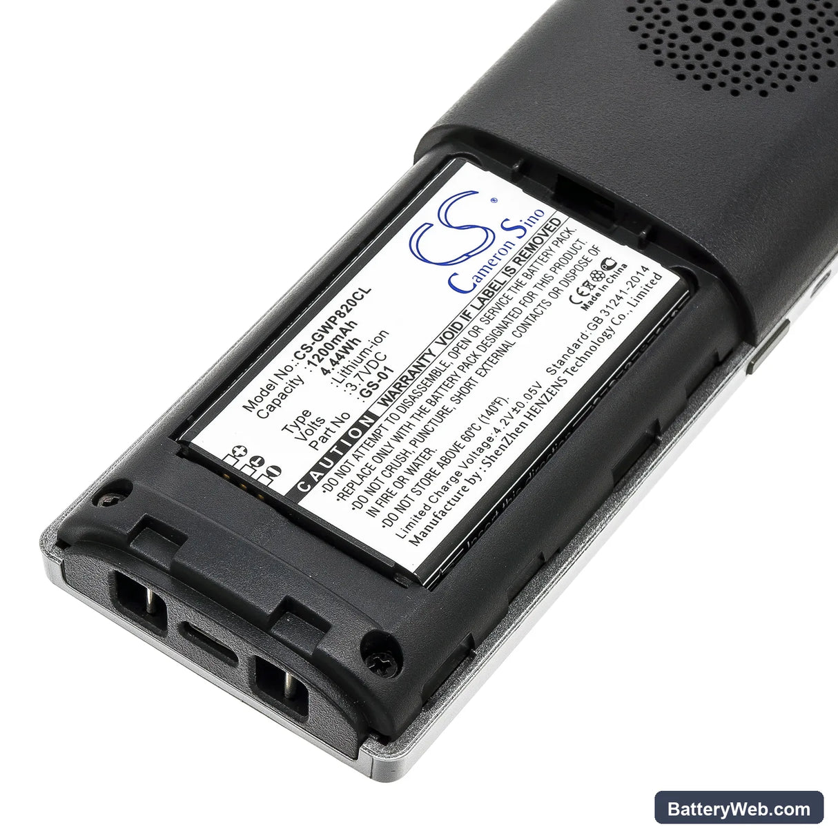 Grandstream WP820 Replacement Battery, 3.7V, 1200mAh, Li-ion 5