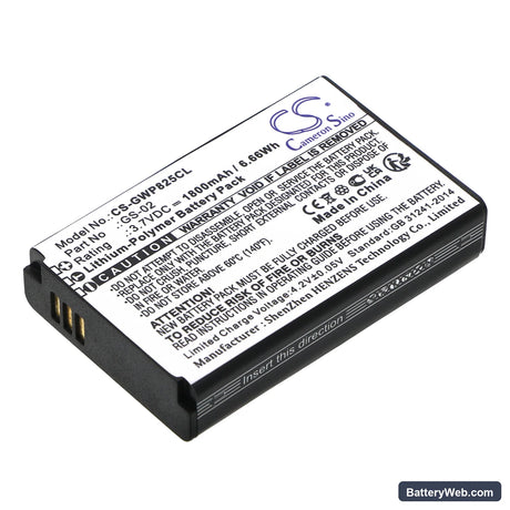 Grandstream WP822 Replacement Battery, 3.7V, 1800mAh, Li-Polymer 1