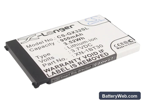 Motorola V750 Replacement Battery, 3.7V, 950mAh, Li-ion 1