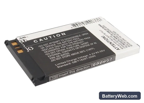Motorola V750 Replacement Battery, 3.7V, 950mAh, Li-ion 4