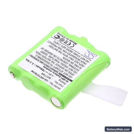 Uniden GMR1038 Replacement Battery, 4.8V, 700mAh, Ni-MH 2