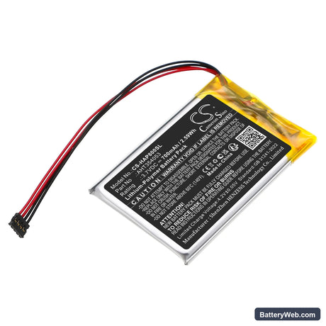 Hidizs AP80 Replacement Battery, 3.7V, 700mAh, Li-Polymer 1