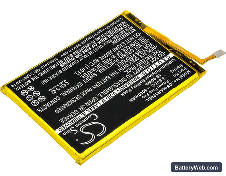 Highscreen Power Five Replacement Battery, 3.8V, 5000mAh, Li-Polymer 2
