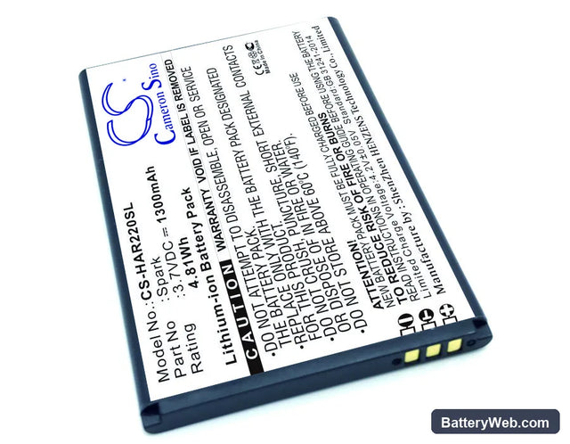 Highscreen Spark Replacement Battery, 3.7V, 1300mAh, Li-ion 1