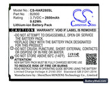 Highscreen Omega Prime XL Replacement Battery, 3.7V, 2600mAh, Li-ion 1