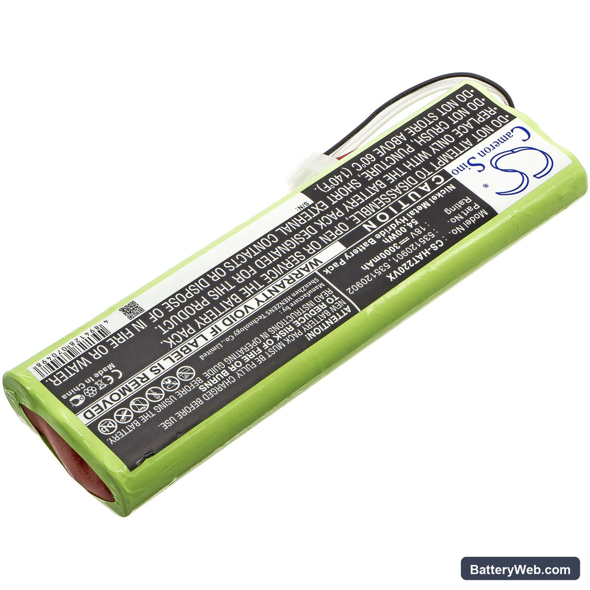 Husqvarna Automover 260ACX Replacement Battery, 18V, 3000mAh, Ni-MH 2