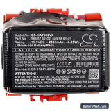 Gardena R40 Replacement Battery, 18.5V, 2500mAh, Li-ion 5