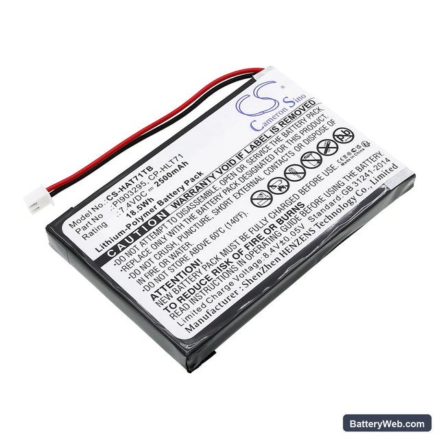 Haier 805-01-NL Replacement Battery, 7.4V, 2500mAh, Li-Polymer 1