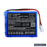 HUAXI HX-903A Replacement Battery, 11.1V, 3000mAh, Li-ion 3
